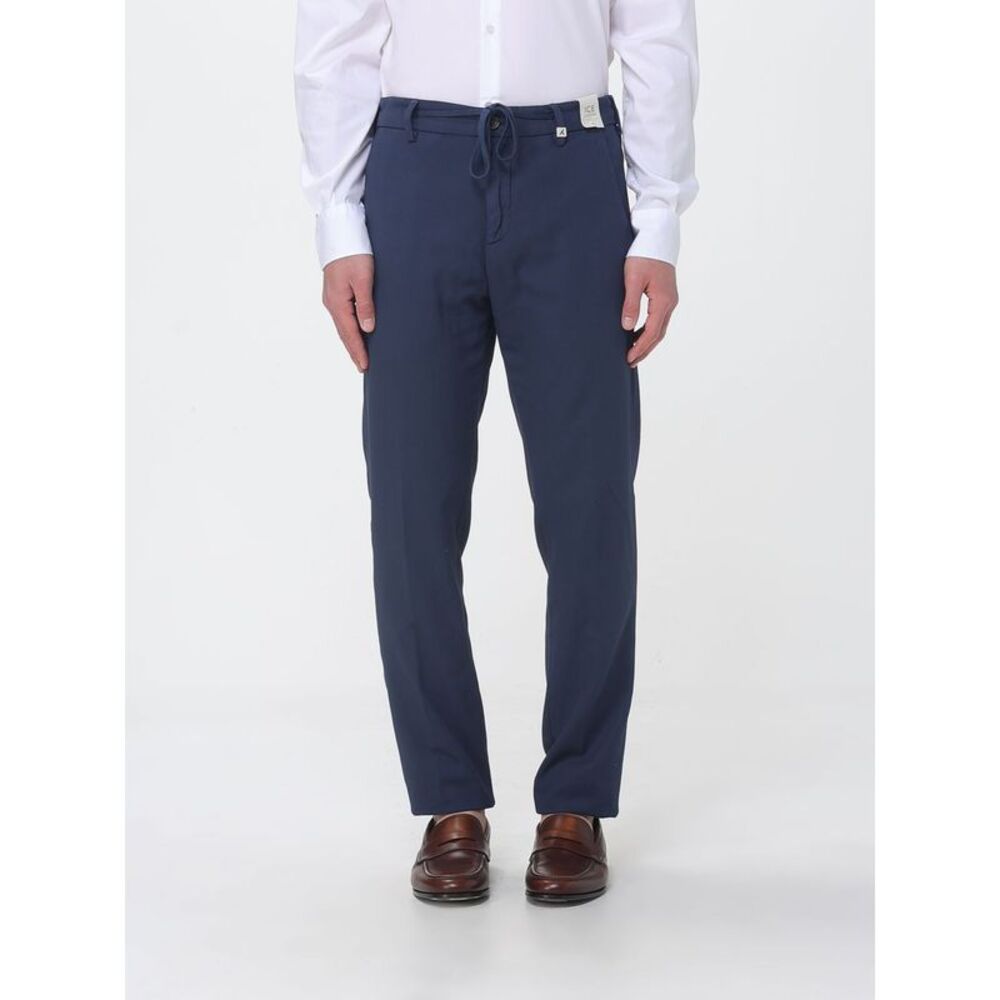 Myths Men Cotton Slim Fit Trousers With Drawstring Myths